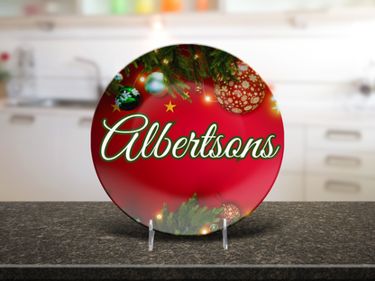 Tree Ornaments Name Plate
