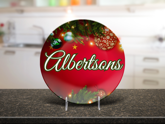 Tree Ornaments Name Plate