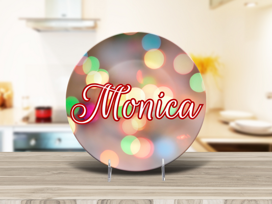 Blurred Lights Name Plate