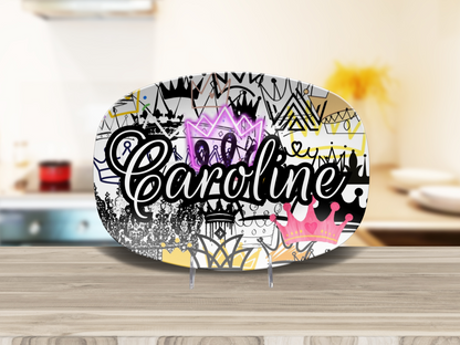 Crowns Name Platter