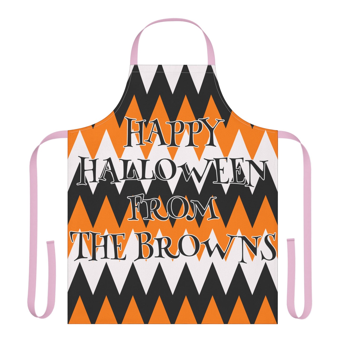 ZigZag Happy Halloween From Name Apron