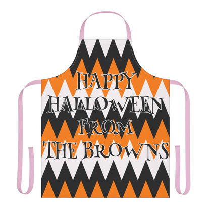 ZigZag Happy Halloween From Name Apron