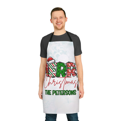 Merry Christmas Name Apron