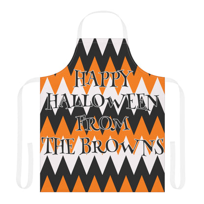 ZigZag Happy Halloween From Name Apron