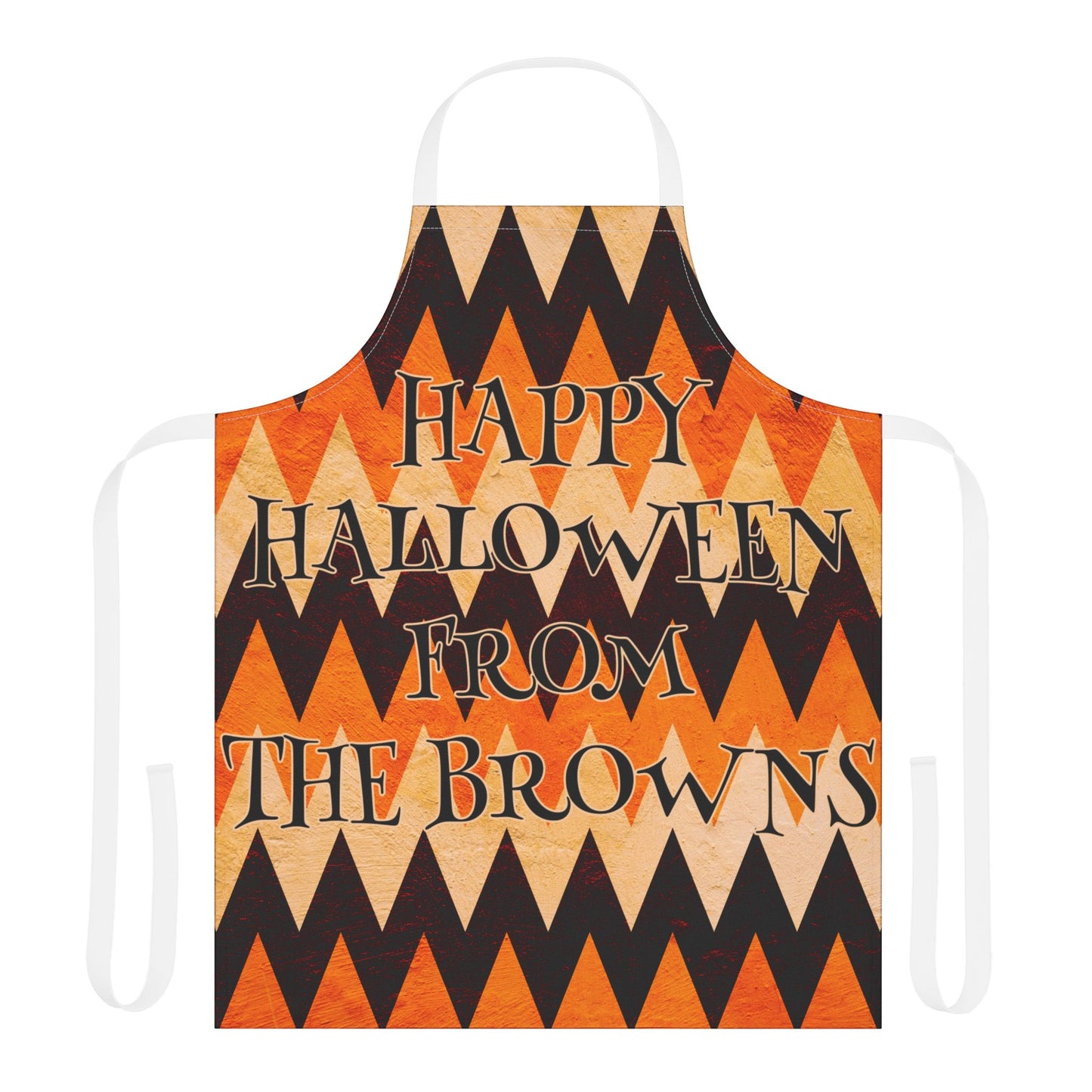 ZigZag Happy Halloween From Name Apron