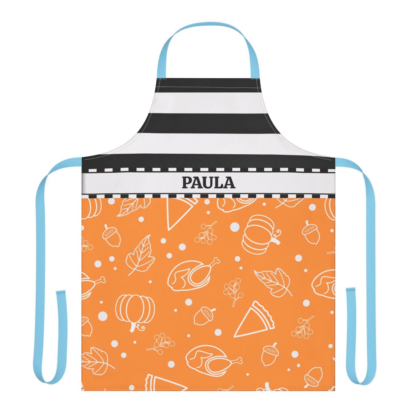 Stripes Fall Name Apron