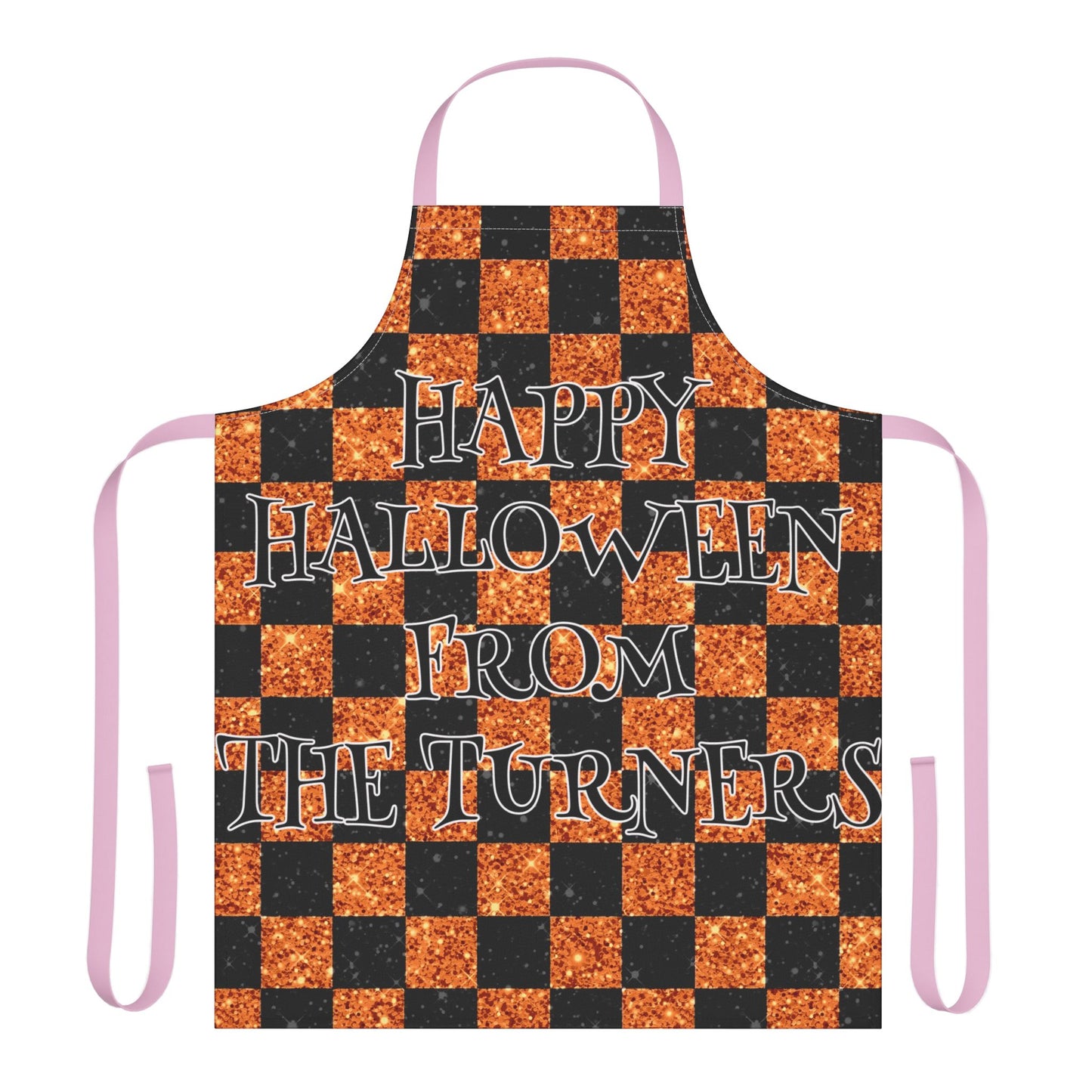 Glitter "Look" Design Happy Halloween From Name Apron