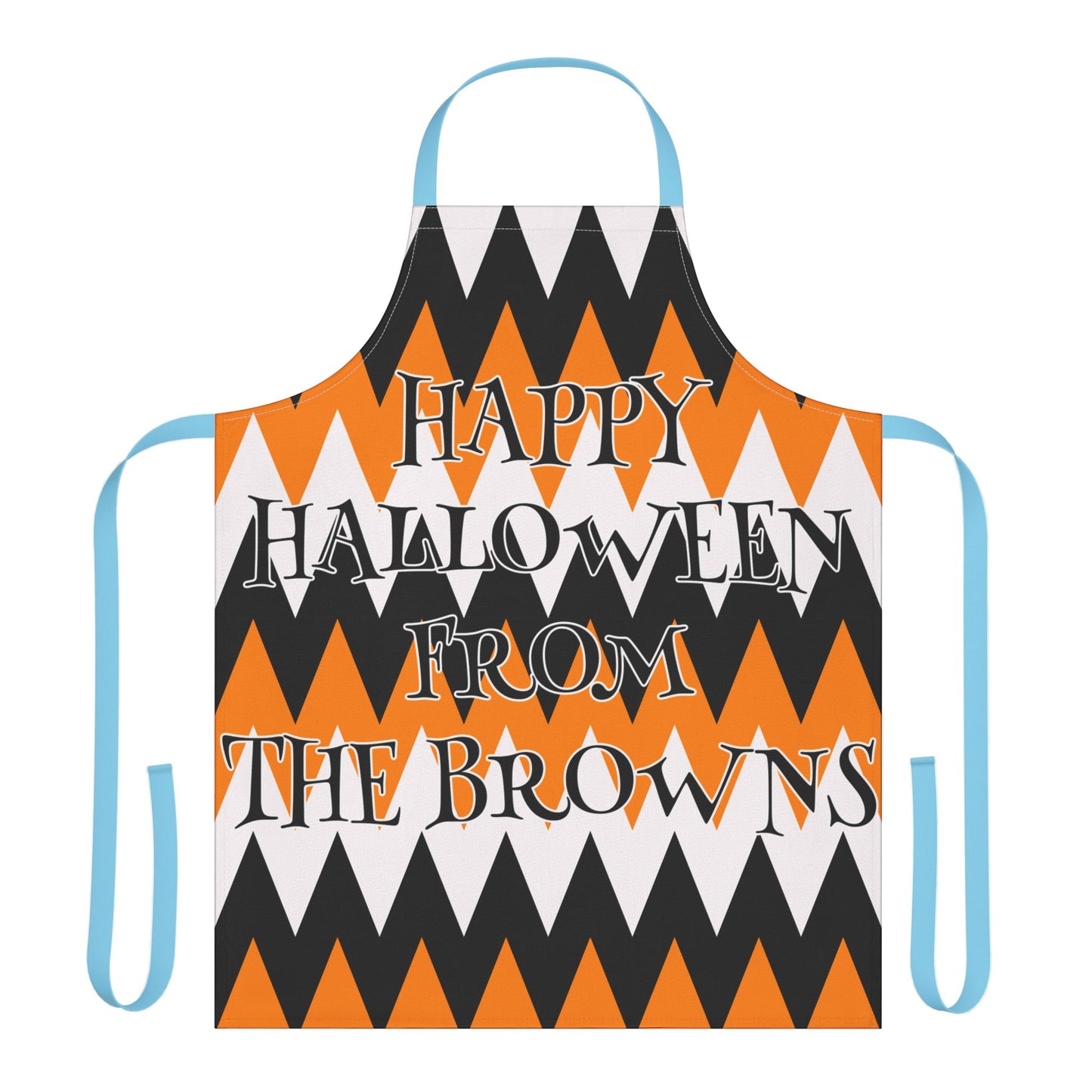 ZigZag Happy Halloween From Name Apron
