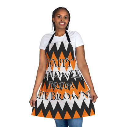 ZigZag Happy Halloween From Name Apron