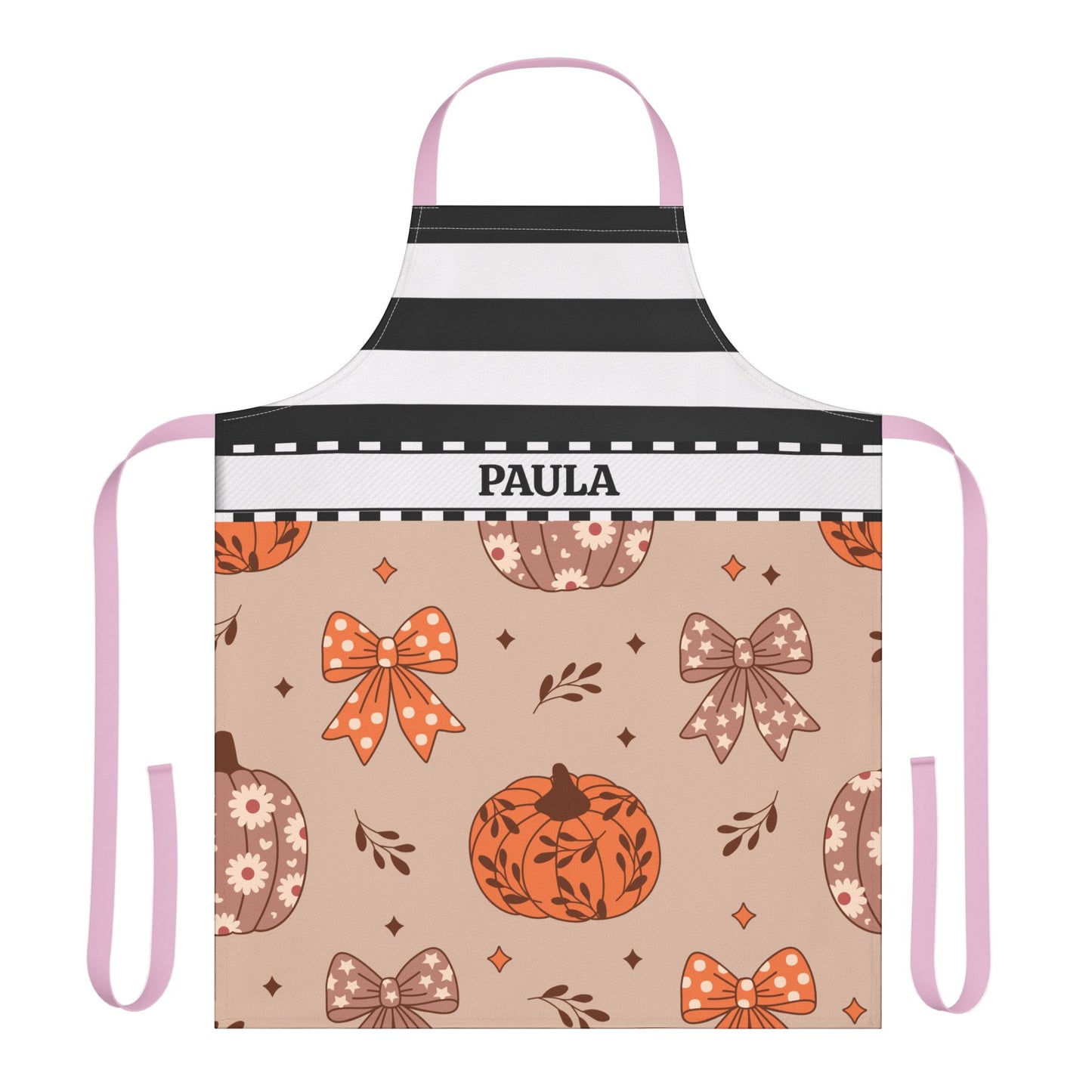 Stripes Fall Name Apron