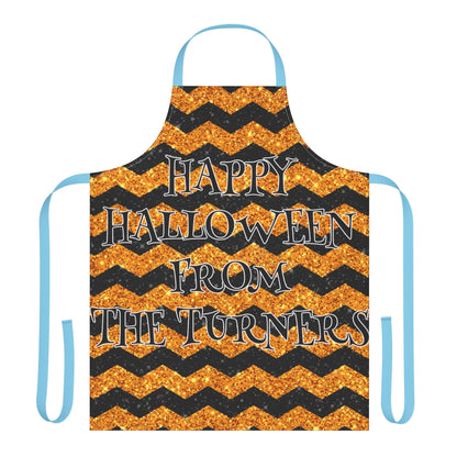 Glitter "Look" Design Happy Halloween From Name Apron