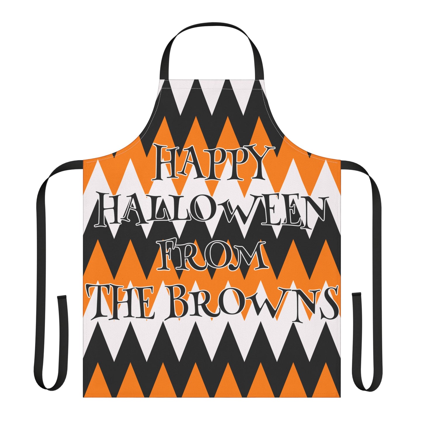 ZigZag Happy Halloween From Name Apron