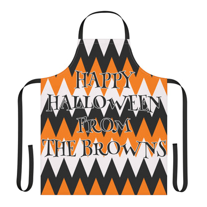 ZigZag Happy Halloween From Name Apron