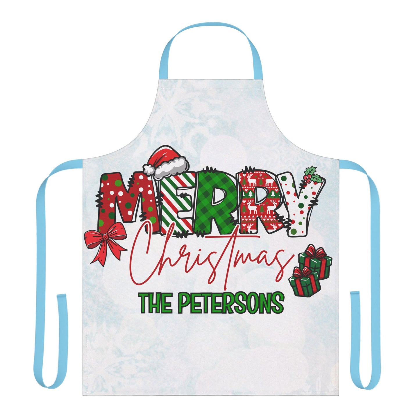 Merry Christmas Name Apron