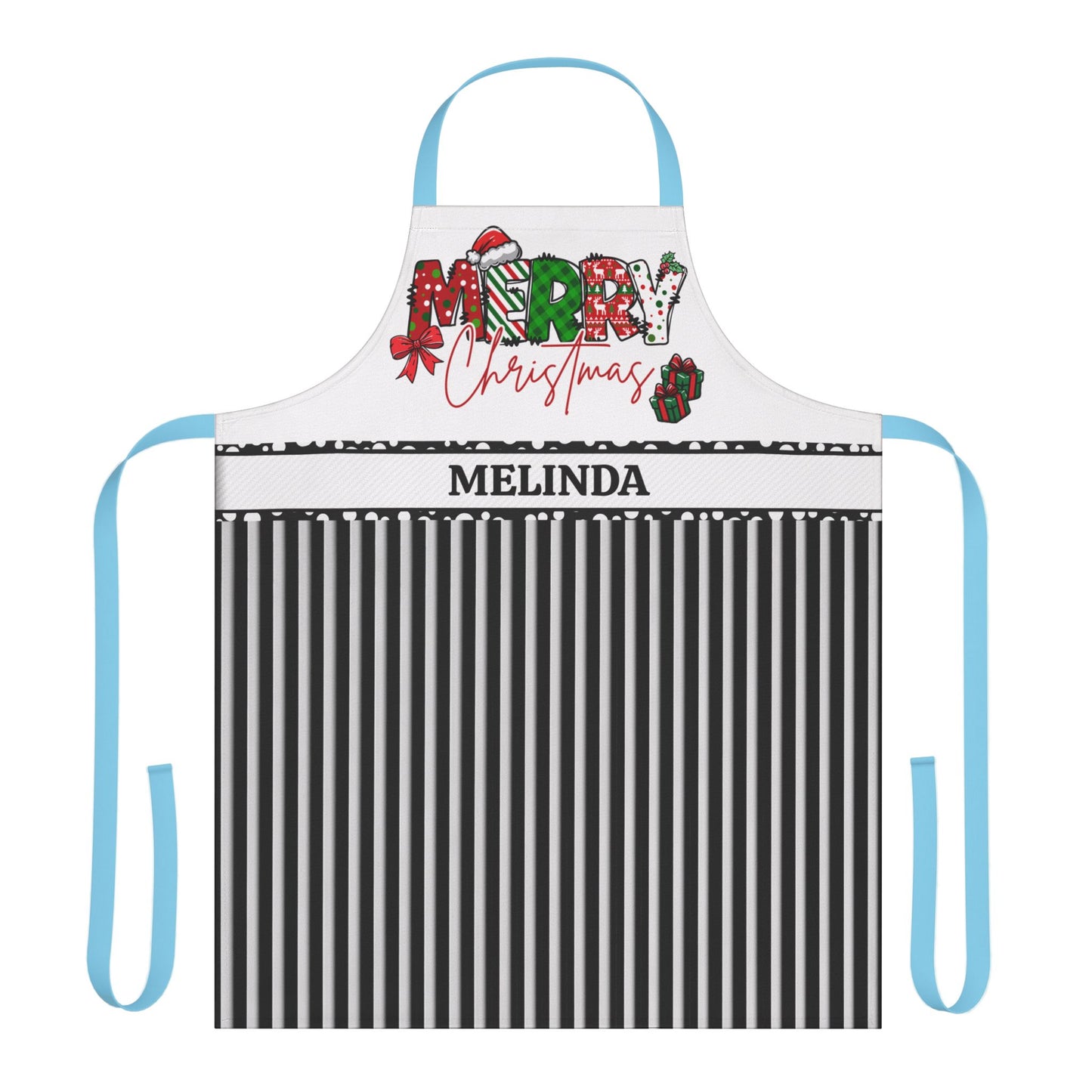 Merry Christmas Name Apron