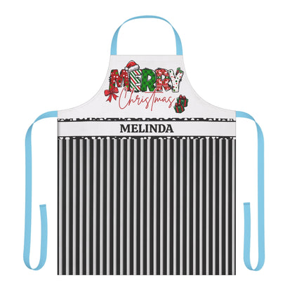 Merry Christmas Name Apron