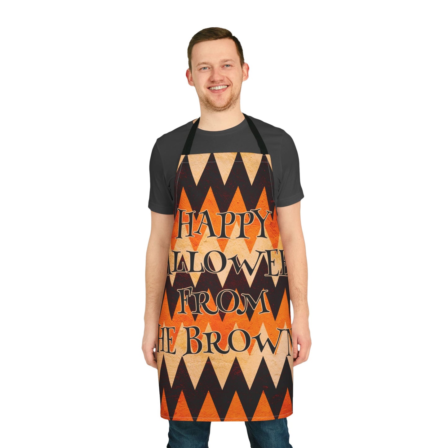 ZigZag Happy Halloween From Name Apron