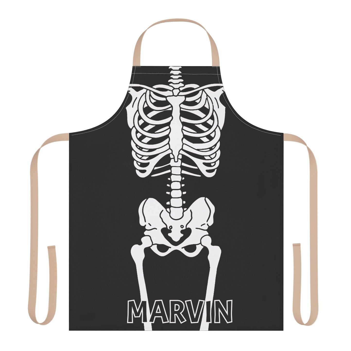 Skeleton Name Apron