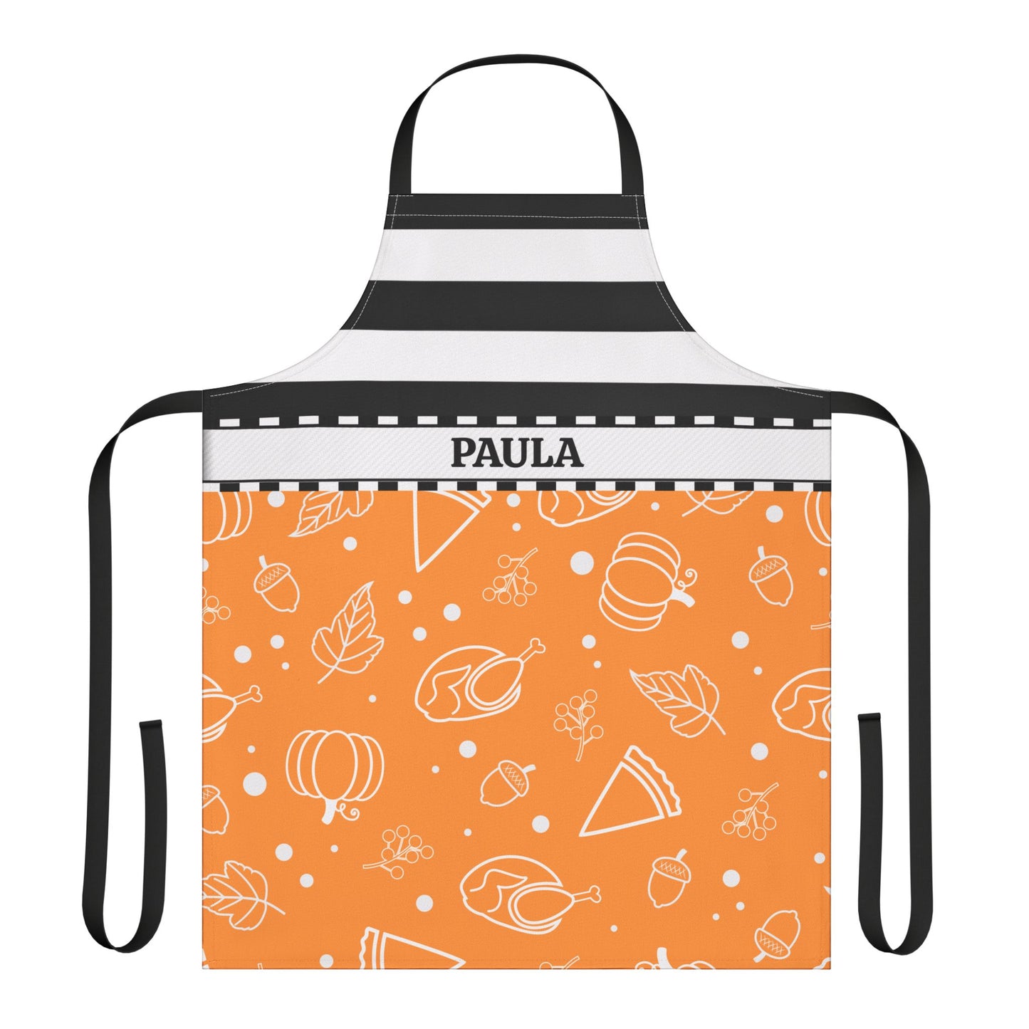 Stripes Fall Name Apron