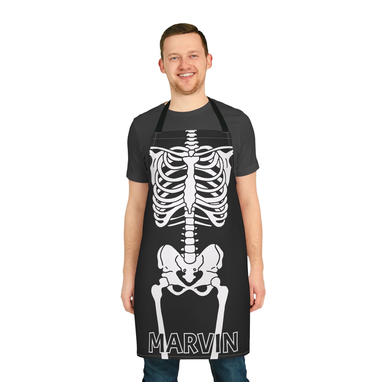 Skeleton Name Apron
