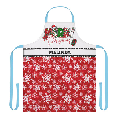 Merry Christmas Name Apron