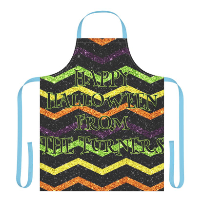 Glitter "Look" Design Happy Halloween From Name Apron