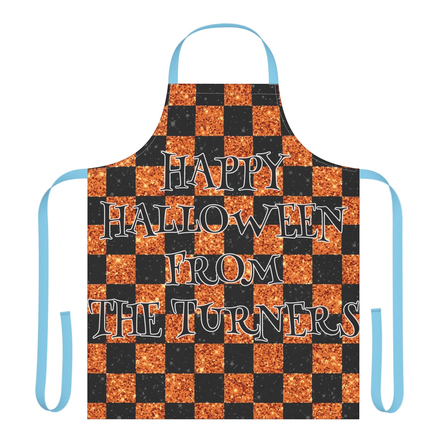 Glitter "Look" Design Happy Halloween From Name Apron