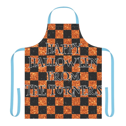 Glitter "Look" Design Happy Halloween From Name Apron