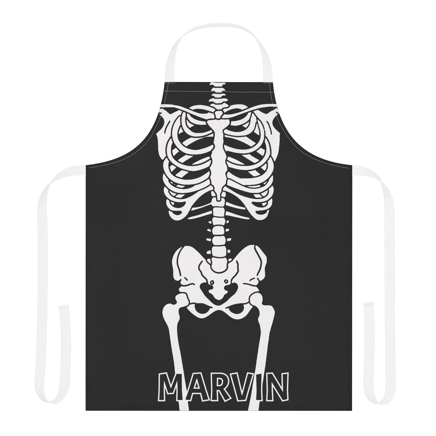 Skeleton Name Apron
