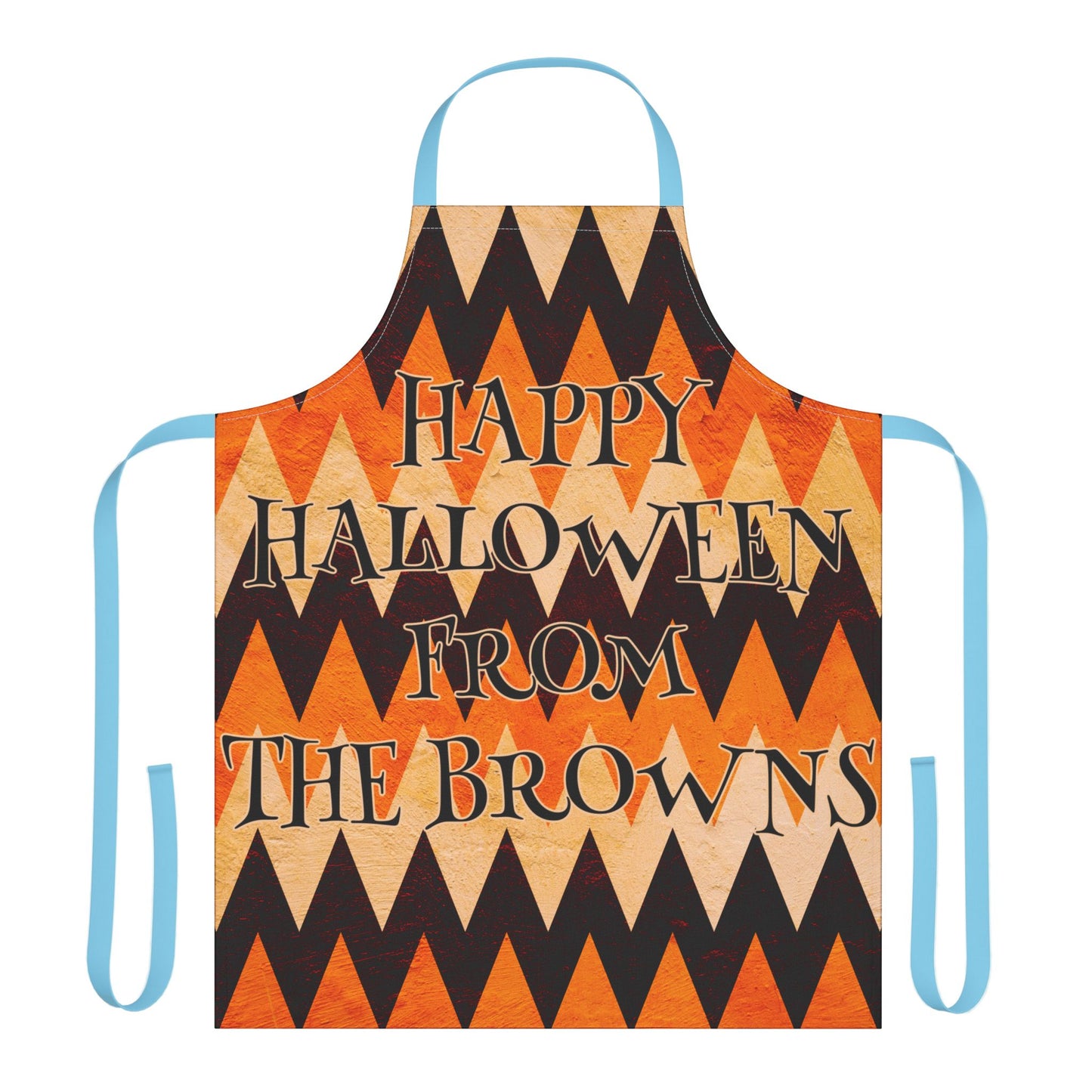 ZigZag Happy Halloween From Name Apron