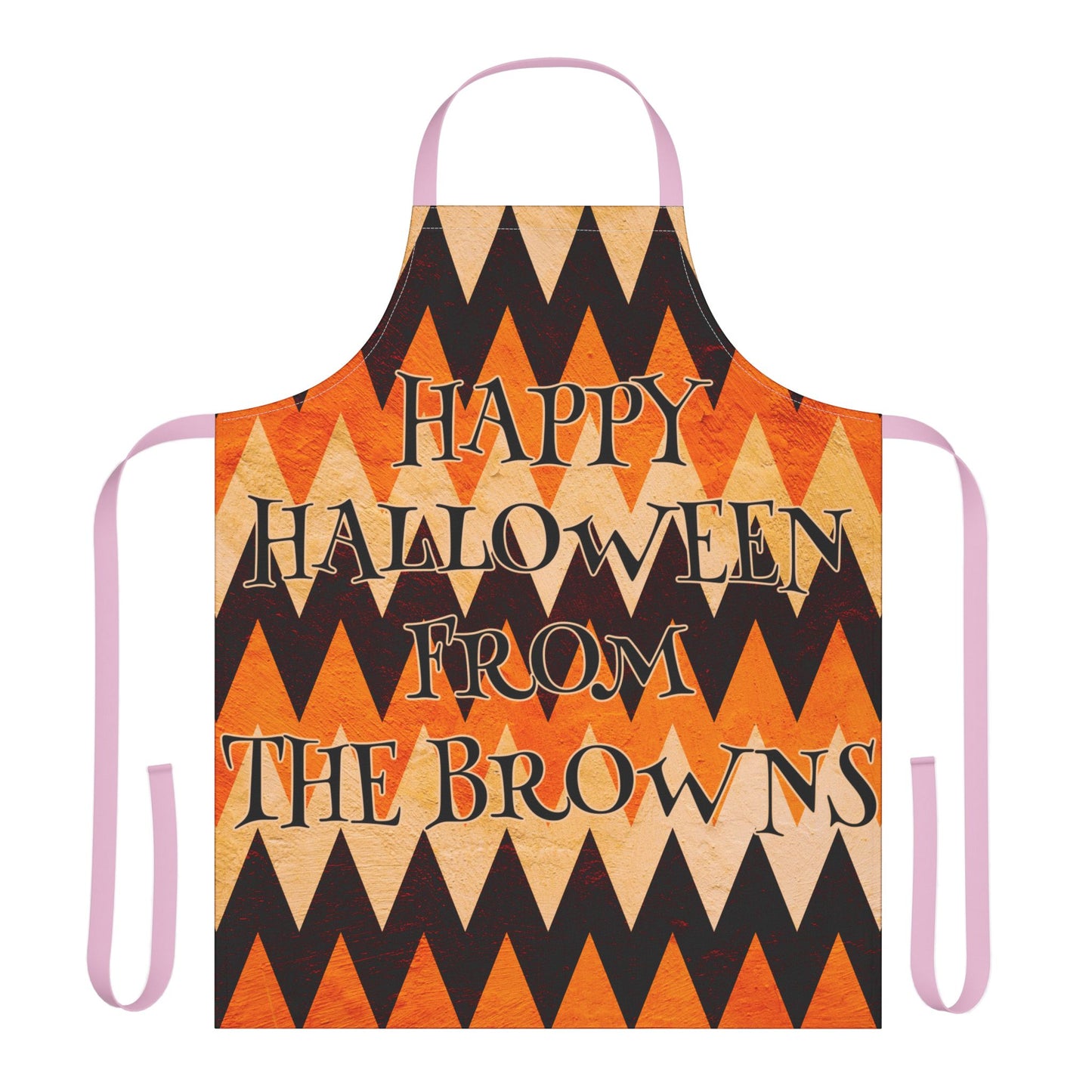 ZigZag Happy Halloween From Name Apron