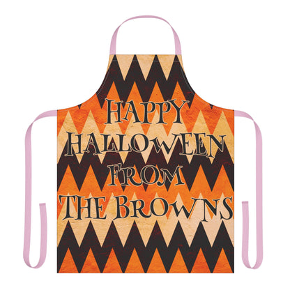 ZigZag Happy Halloween From Name Apron