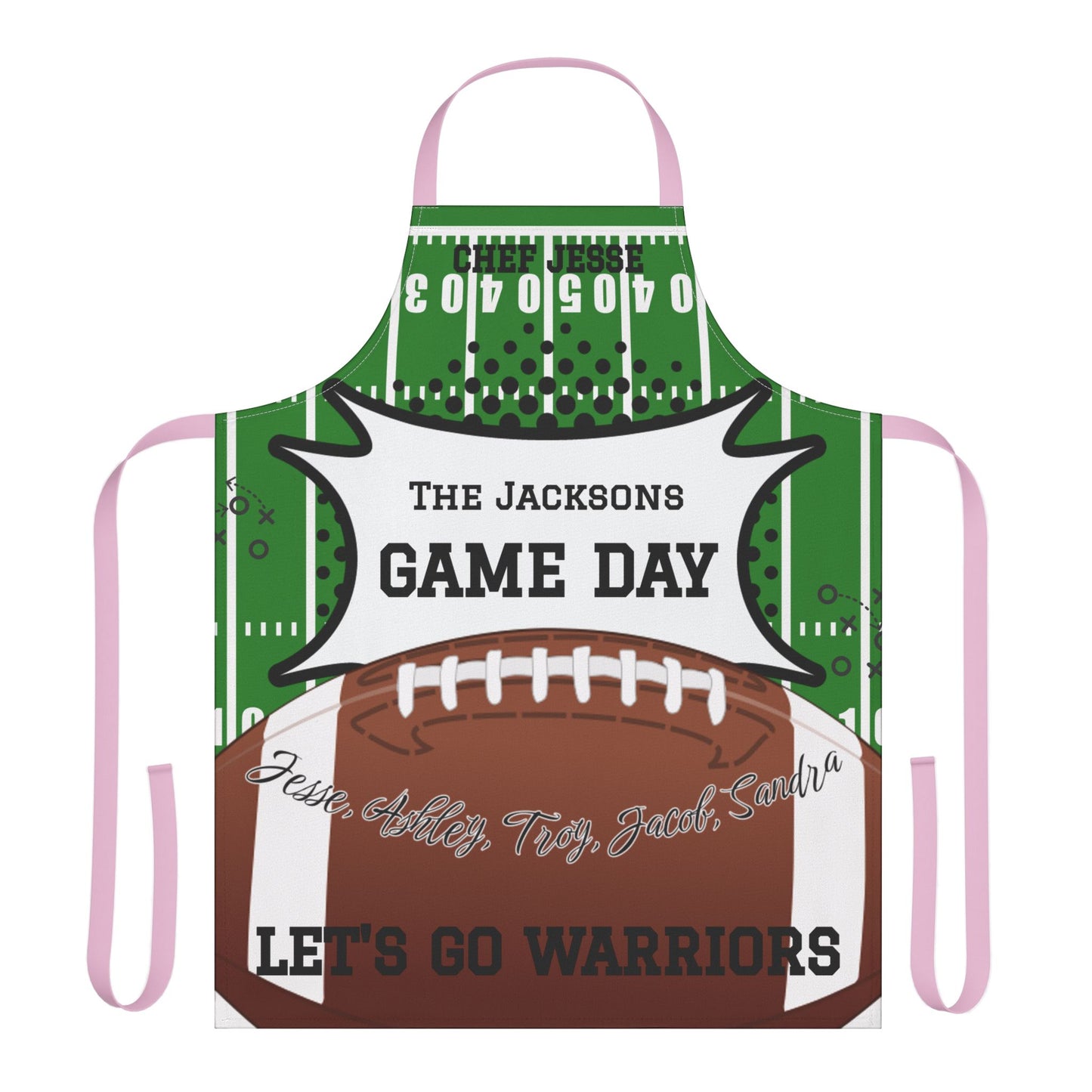 Game Day Names Apron
