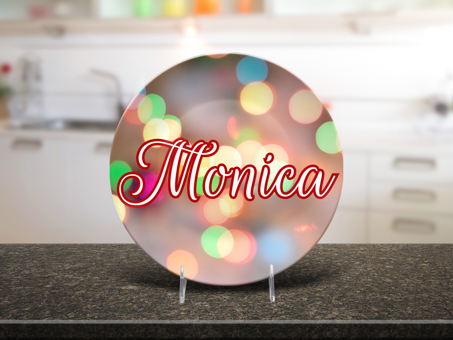Blurred Lights Name Plate