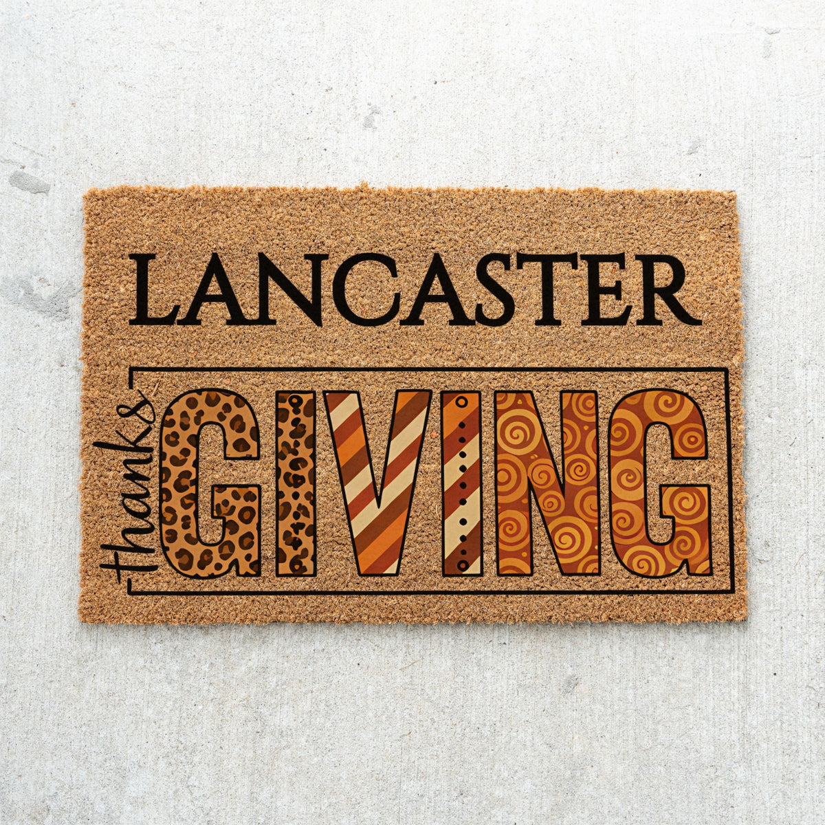 Name Thanksgiving Doormat