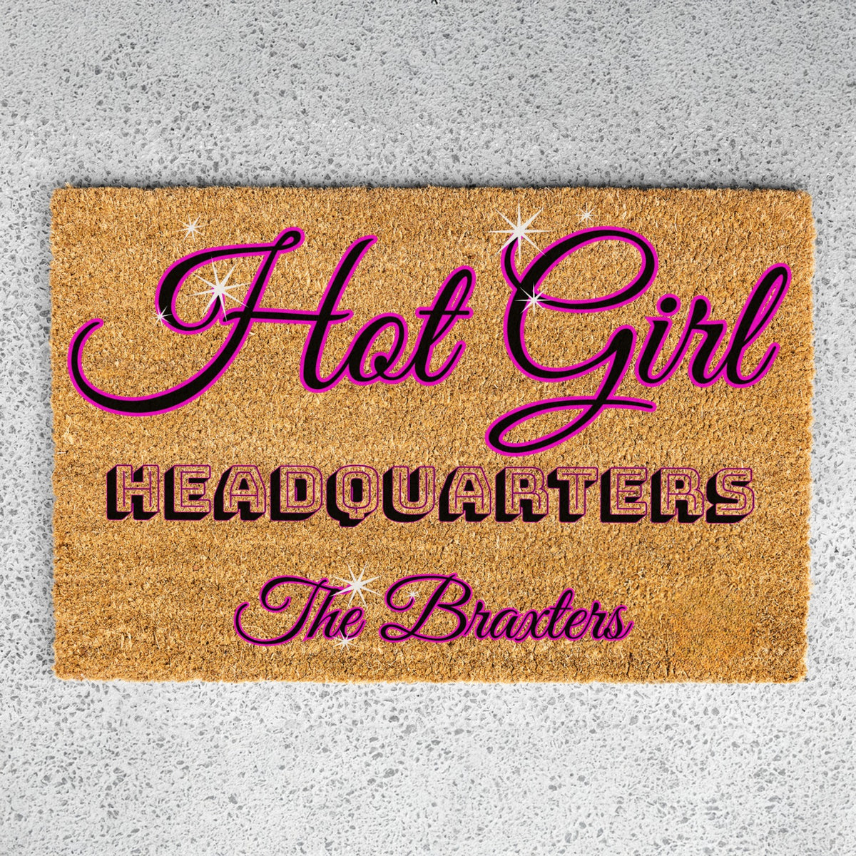 Hot Girl Name Doormat - UV Printed