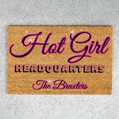 Hot Girl Name Doormat - UV Printed