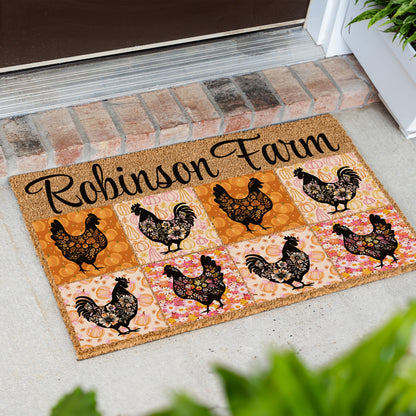 Chickens Name Doormat