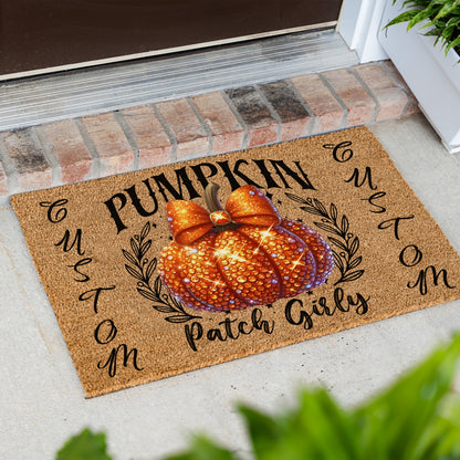 Pumpkin Patch Girly Names Doormat
