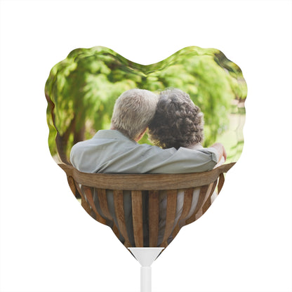 Happy Anniversary Balloons (Round and Heart-shaped), 6"