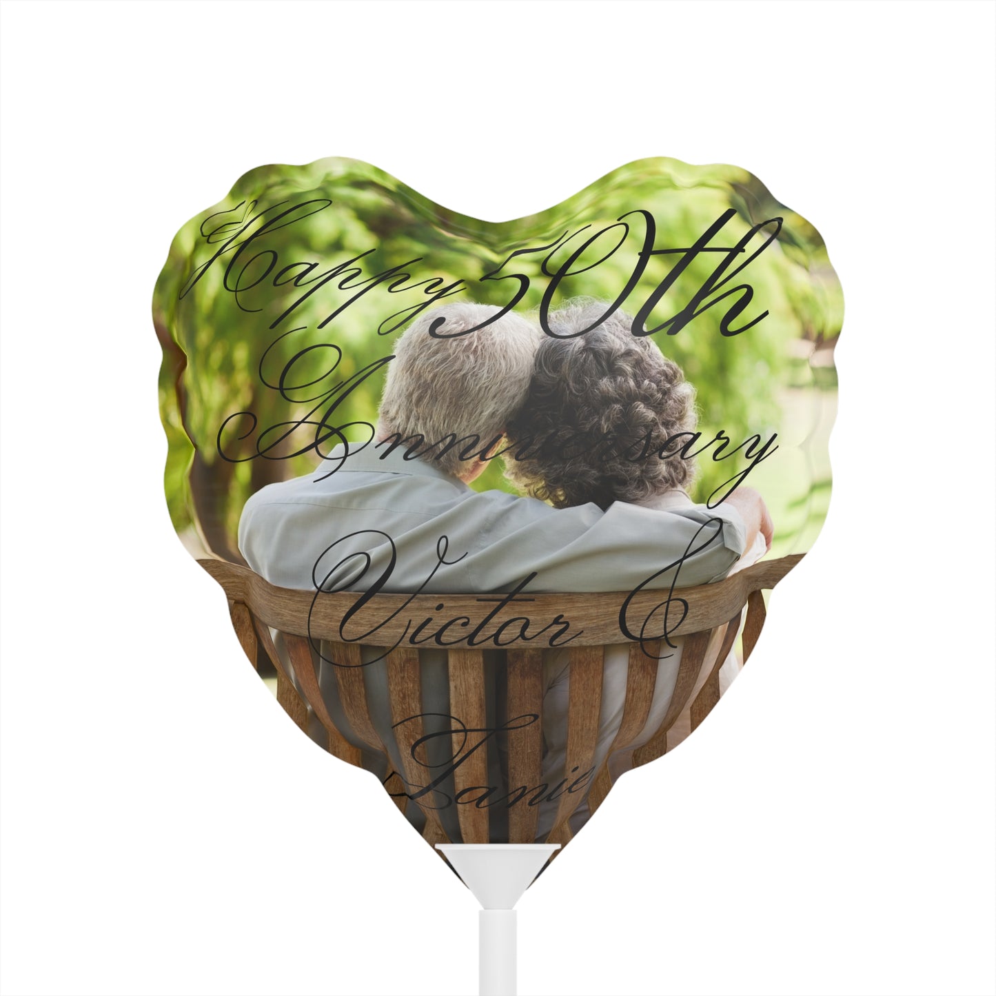 Happy Anniversary Balloons (Round and Heart-shaped), 6"
