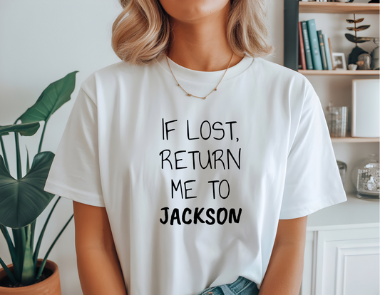 If Lost Black Font Unisex Softstyle T-Shirt
