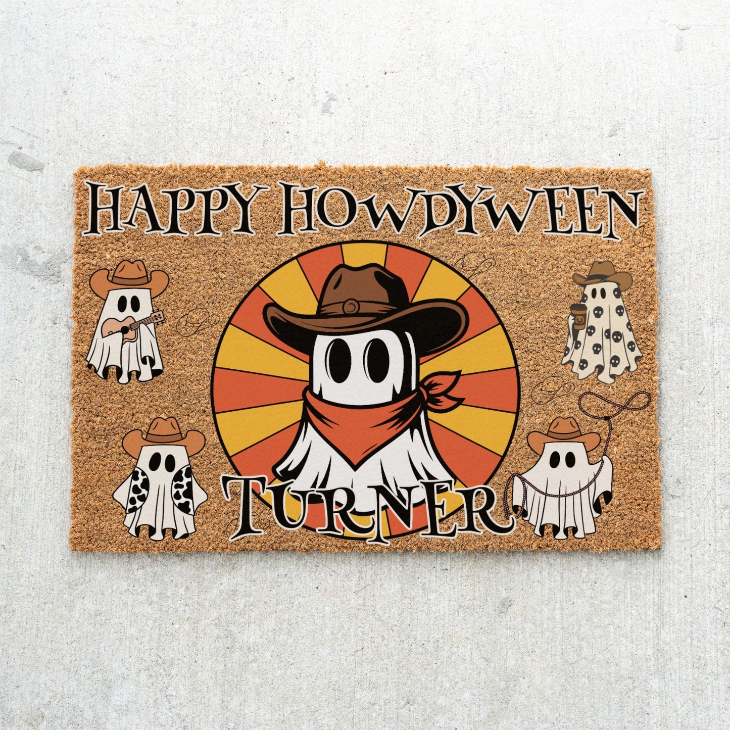 Howdyween Name Doormat - UV Printed