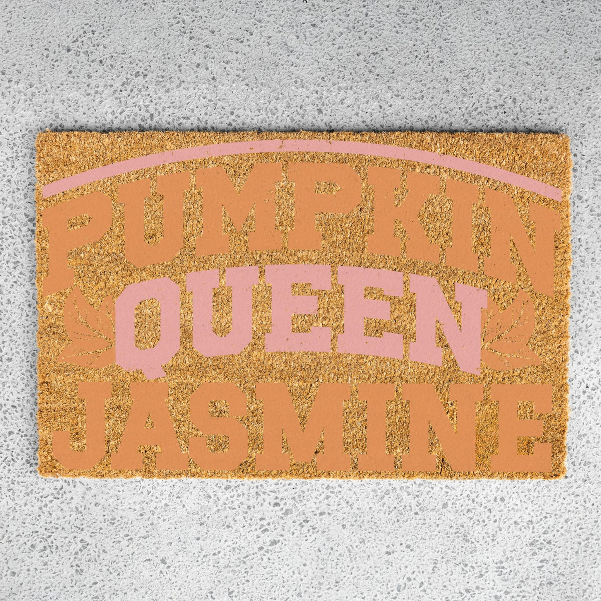 Pumpkin Queen Name UV Printed Doormat
