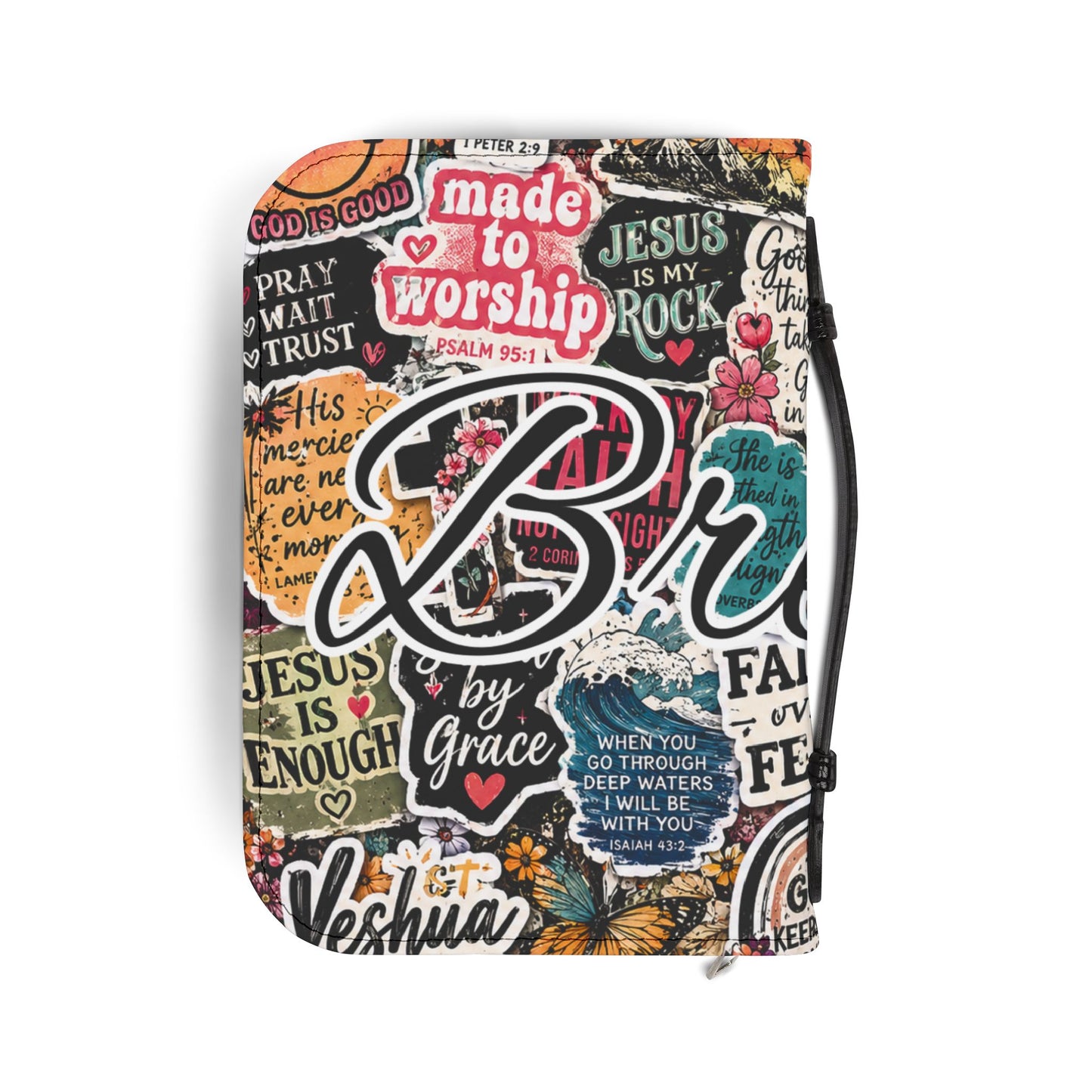 Faith Sticker Collage Bible Cover