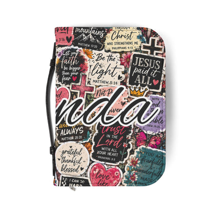 Faith Sticker Collage Bible Cover
