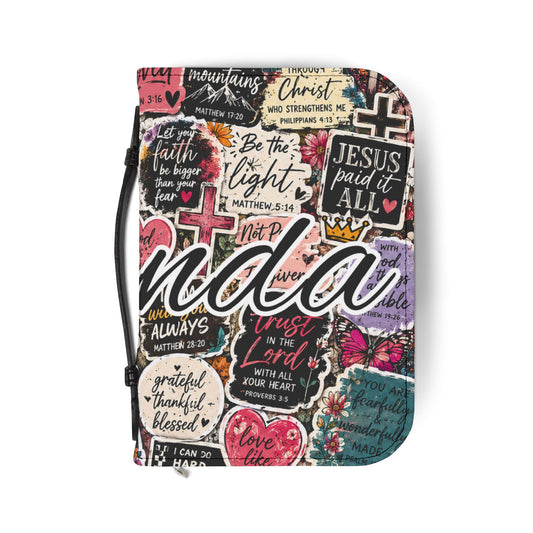 Faith Sticker Collage Bible Cover
