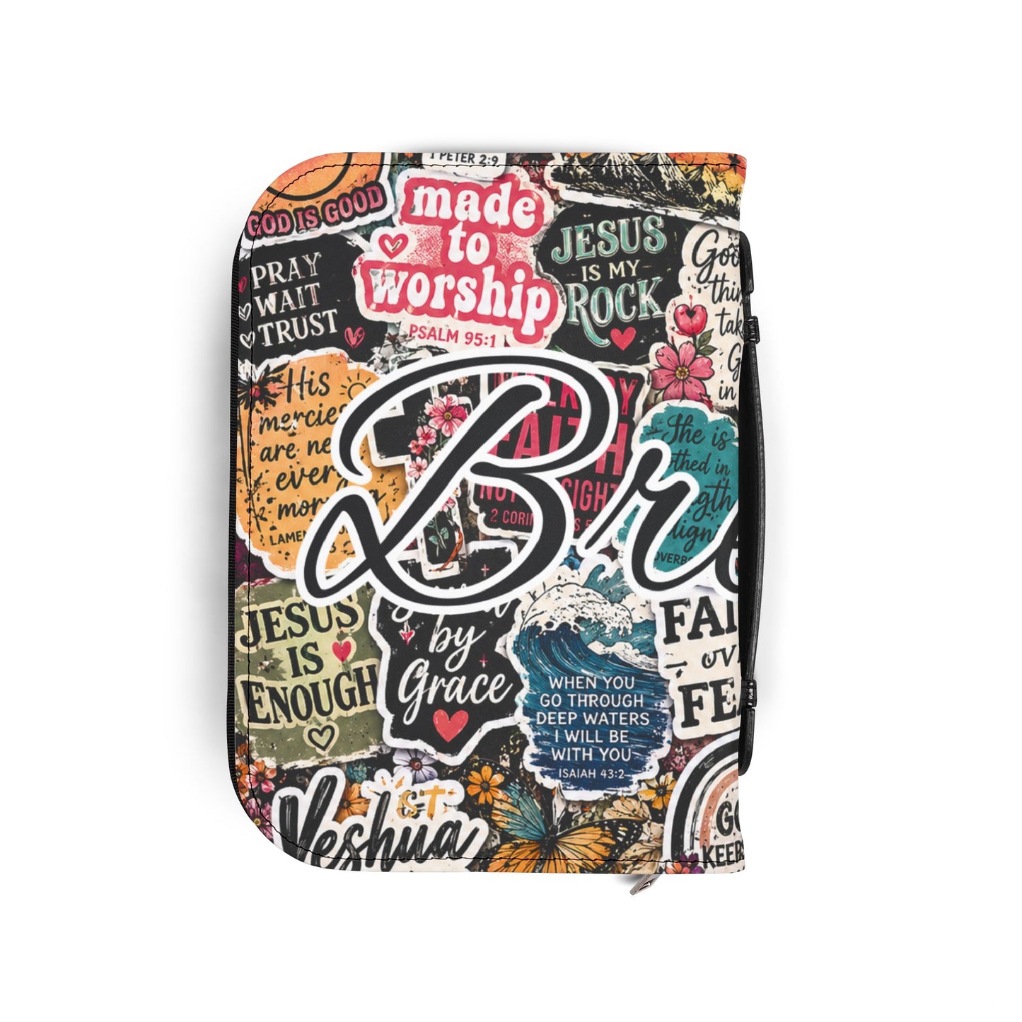 Faith Sticker Collage Bible Cover