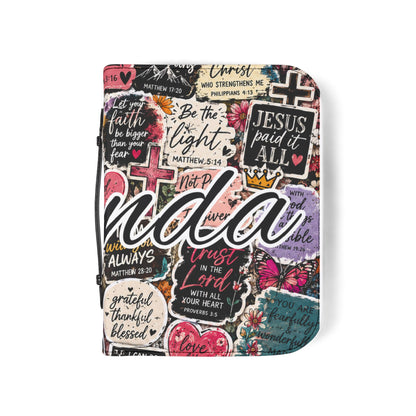Faith Sticker Collage Bible Cover