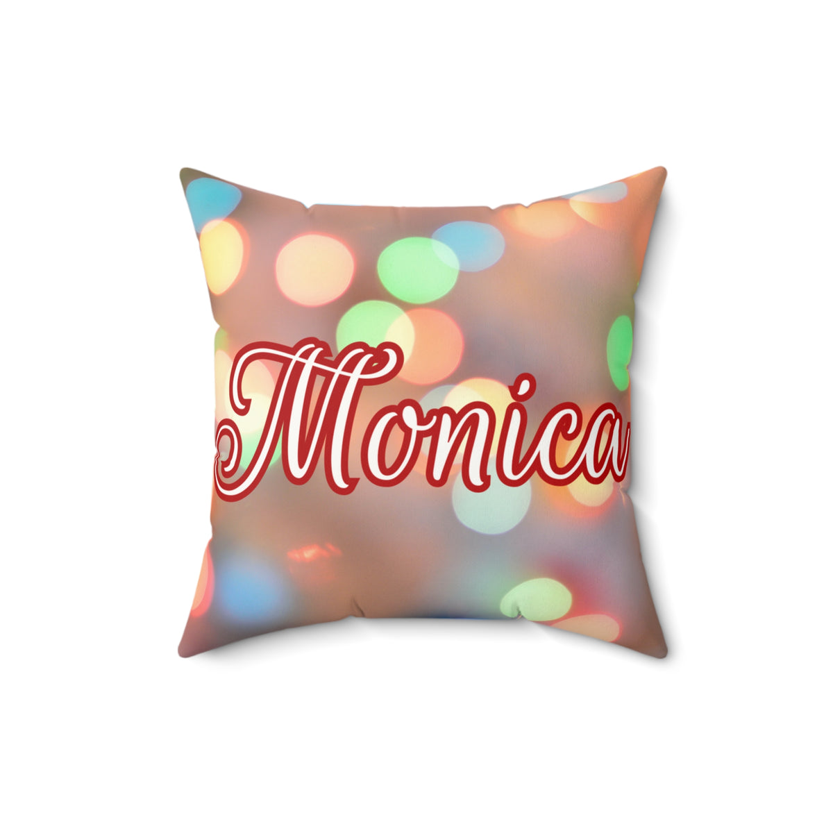 Blurred Lights Name Square Pillow/Case